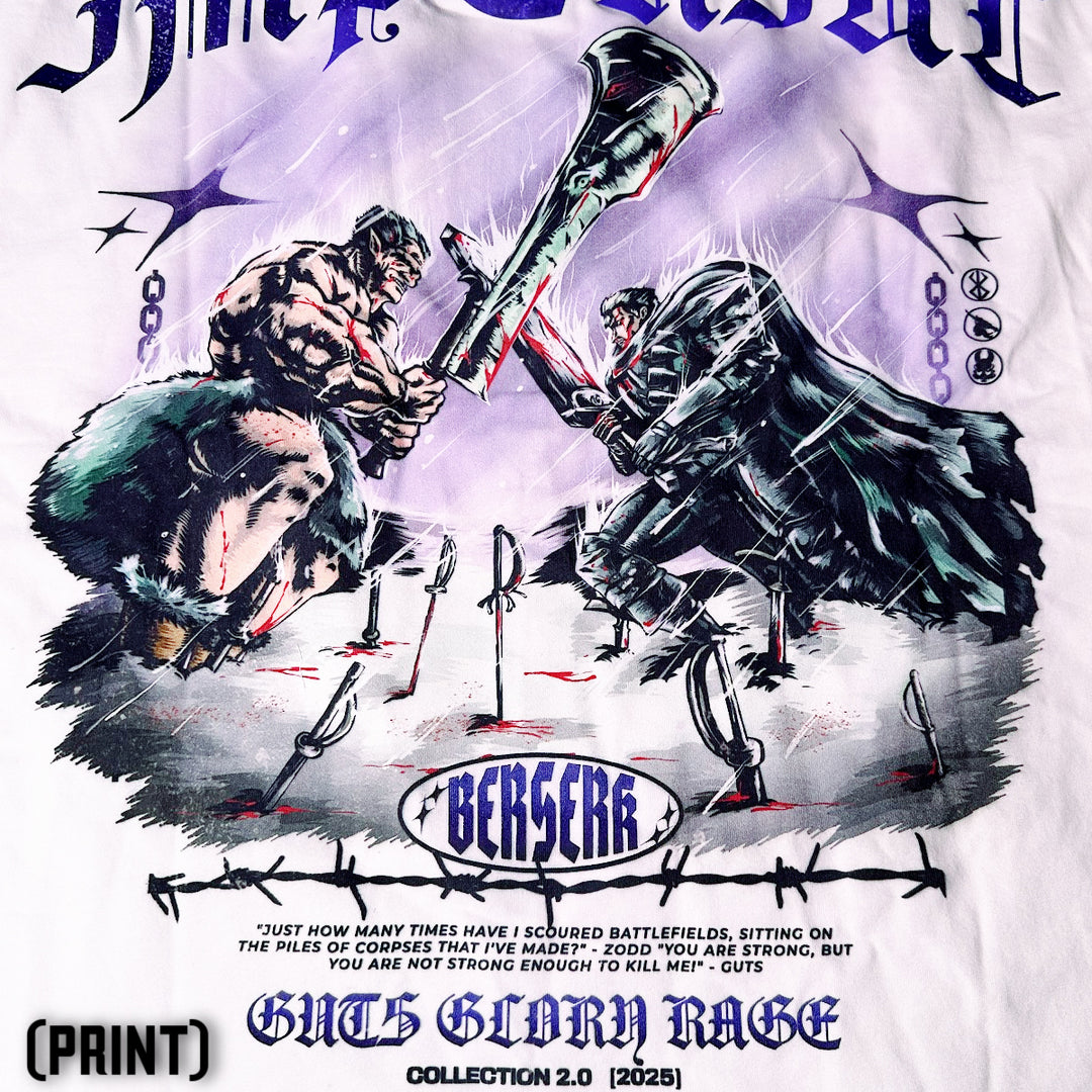 Clash of Titans Oversized Tee - Anime Gym Shirt for Lifters