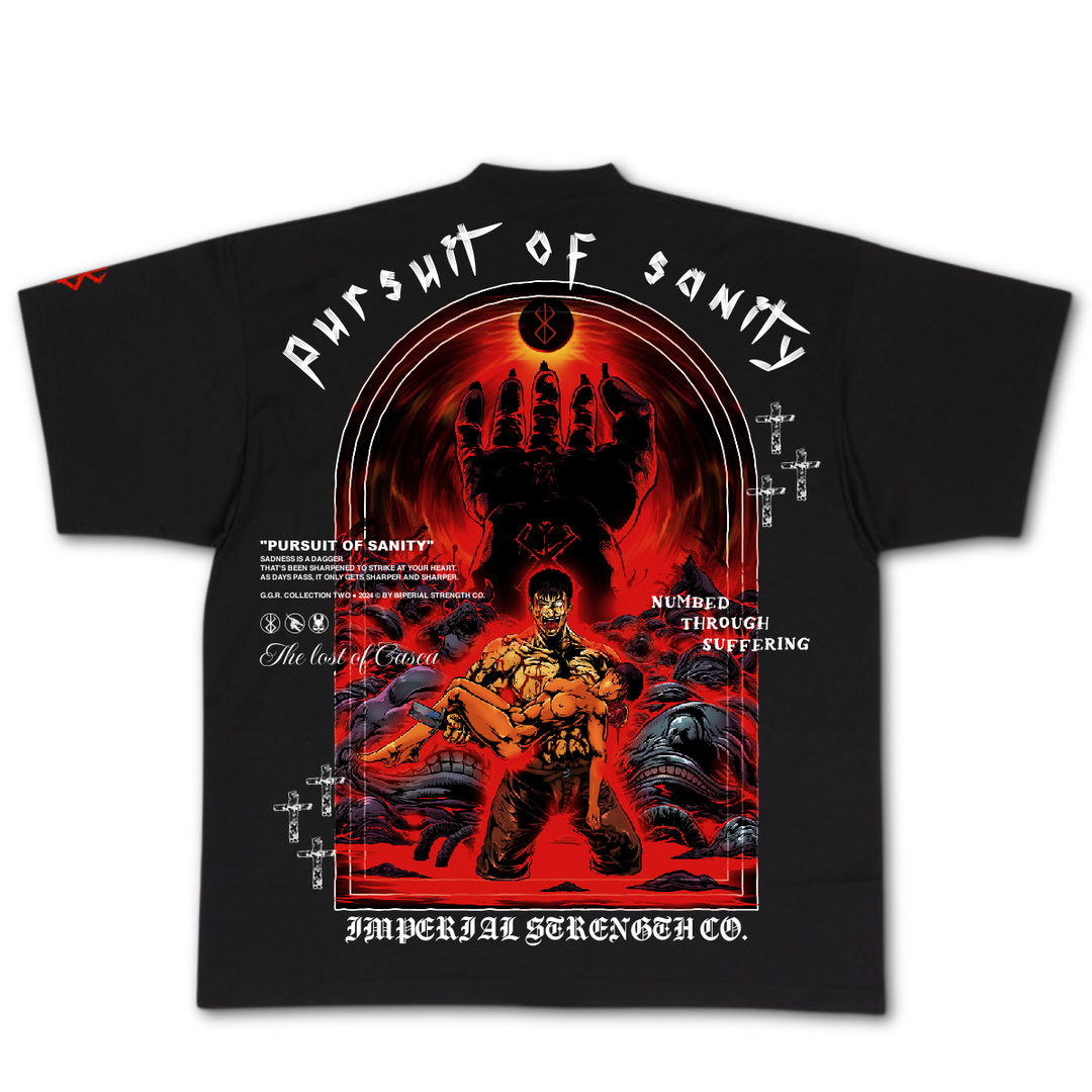 Pursuit of Sanity Oversized Tee - Anime Gym Shirt – Imperial