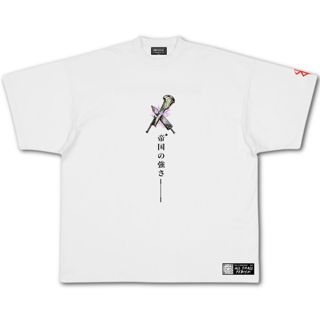Clash of Titans Oversized Tee - Anime Gym Shirt for Lifters
